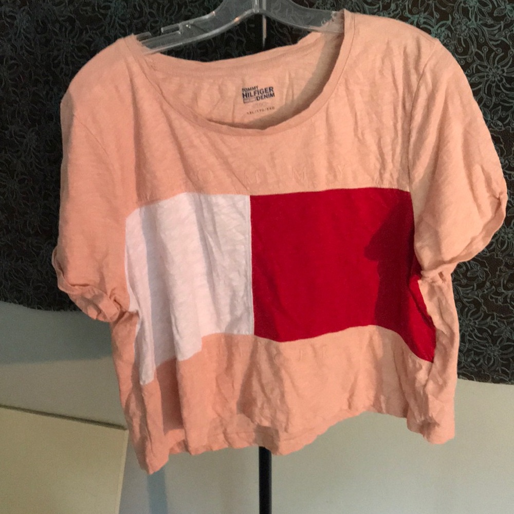 Coral Tommy Hilfiger Crop Top